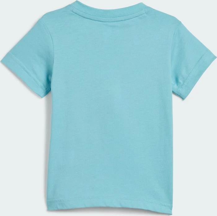 adidas Essentials Organic Cotton T-Shirt and Shorts Set light aqua/shadow violet (Junior)