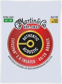 Martin Authentic Acoustic Lifespan 80/20 Bronze Extra Light