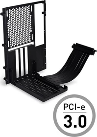 Lian Li Riser Card, inkl. PCI-Slot Blende für PC-O11 Dynamic Mini, gewinkelt, PCIe 3.0, 200mm, schwarz