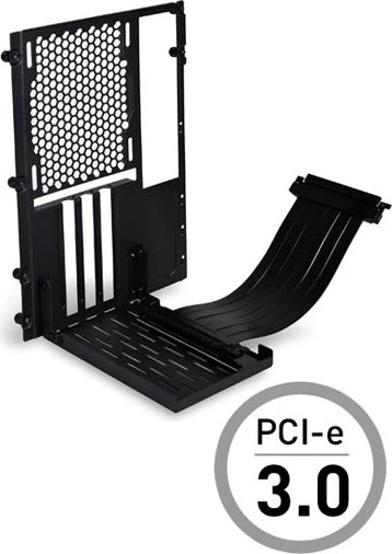 Lian Li Riser Card, inkl. PCI-Slot Blende für PC-O11 Dynamic Mini, gewinkelt, PCIe 3.0, 200mm, schwarz