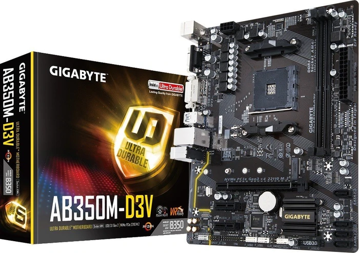 GIGABYTE GA-AB350M-D3V (AMD AM4)