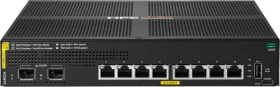 HPE Aruba CX 6000 Series Desktop Gigabit Managed Switch, 8x RJ-45, 2x SFP, 67W PoE+ (S4R23A)
