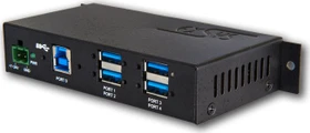 Exsys Industrial Railmount USB-Hub, 4x USB-A 3.0, USB-B 3.0 [Buchse] (EX-1185HMVS)