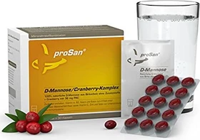 proSan D-Mannose/Cranberry-Komplex Pulver + Kapseln, 60 Stück (2x 30 Stück)