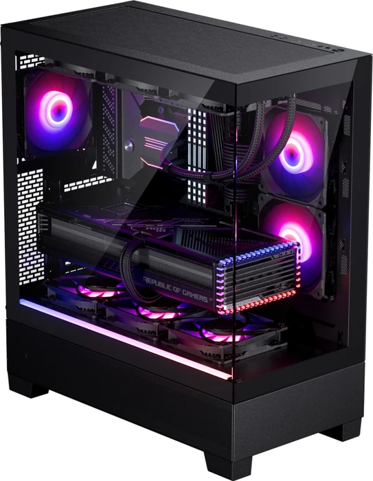 Phanteks XT View Black, schwarz, Glasfenster