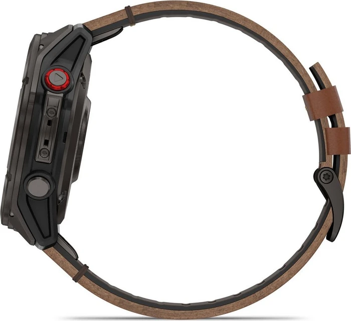Garmin Fenix 8 Pro 51mm AMOLED carbon grey dlc titanium/chestnut leather