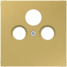 Jung Serie LS Abdeckung für Universal-Sat/BK-Dosen, Messing classic