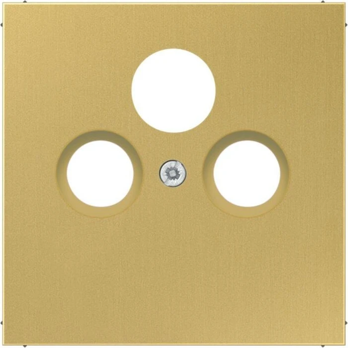 Jung Serie LS Abdeckung für Universal-Sat/BK-Dosen, Messing classic