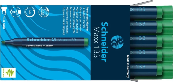 Schneider Maxx 133 Permanentmarker grün, 10er-Pack