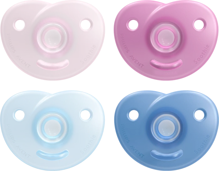 Philips Avent Soothie Shapes Beruhigungsschnuller, Silikon, 0-6M, 2er-Pack
