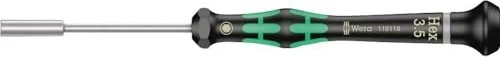 Wera Kraftform Micro 2069 Elektroniker Außensechskant Schraubendreher, 3.5x60mm
