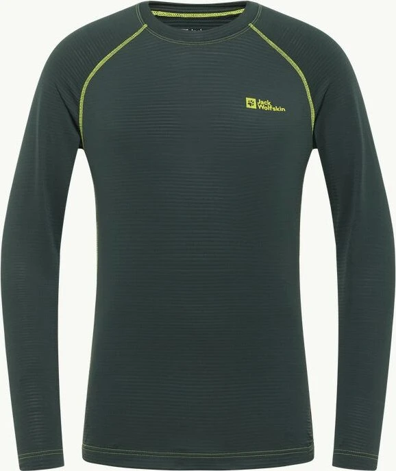 Jack Wolfskin Infinite Warm Funktionsshirt langarm black olive (Herren)