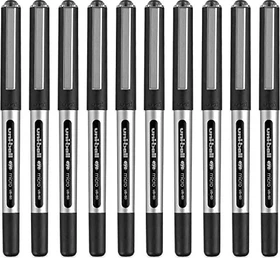 Uni-Ball Eye Micro UB-150 Tintenroller (Mine) schwarz/silber, 10er-Pack