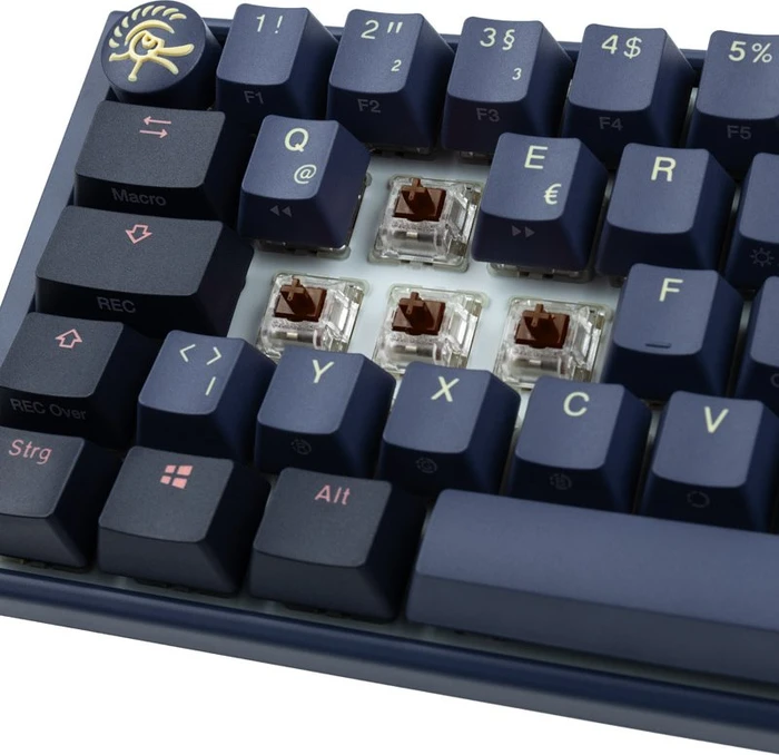 Ducky One 3 Mini, Cosmic Blue, PBT, LEDs RGB, MX RGB BROWN, USB, DE