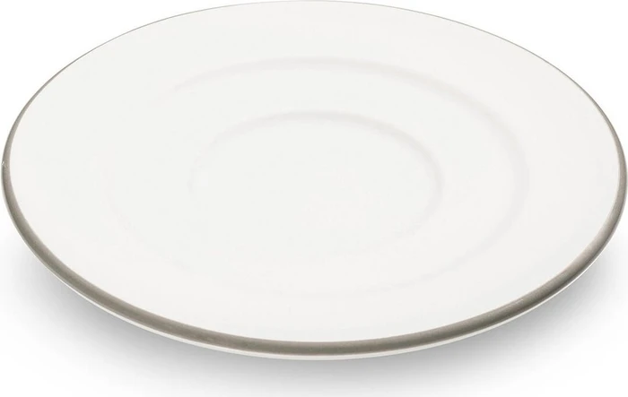 Gmundner Keramik Grauer Rand Kaffee Unterteller Gourmet 16cm