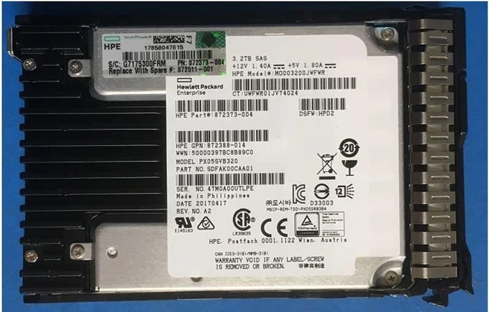 HPE 3.2TB Mixed Use SFF SC 3yr Wty Digitally Signed Firmware SSD, 2.5"