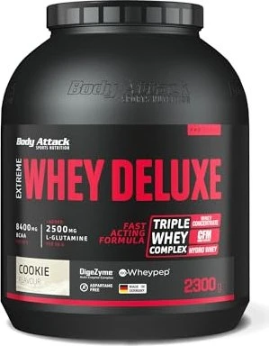 Body Attack Extreme Whey Deluxe Protein Cookies n Cream 2.3kg