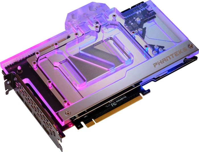 Phanteks Glacier G30 GIGABYTE 3090 Ti chrome, mit Backplate