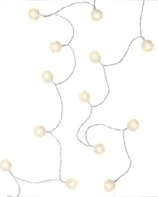 Wentronic goobay Lichterkette Schneeball LED 20x warmweiß