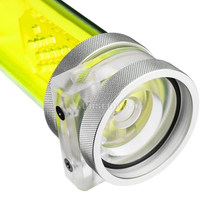 PrimoChill CTR Phase 2 High Flow D5 enabled Reservoir 240mm UV grün