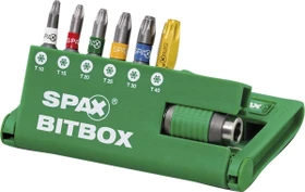 Spax BITcheck T-STAR plus Torx Bitset inkl. Werkzeugbox, 7-tlg.