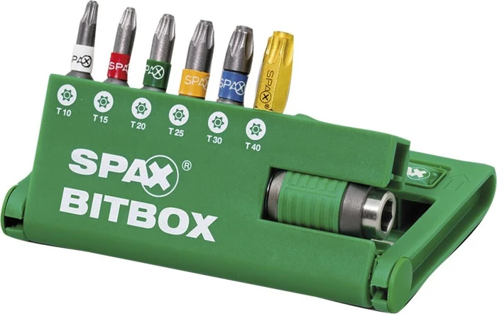 Spax BITcheck T-STAR plus Torx Bitset inkl. Werkzeugbox, 7-tlg.