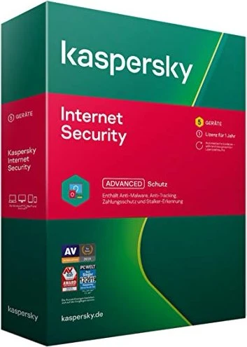Kaspersky Lab Internet Security 2020, 5 User, 1 Jahr, PKC (deutsch) (Multi-Device)