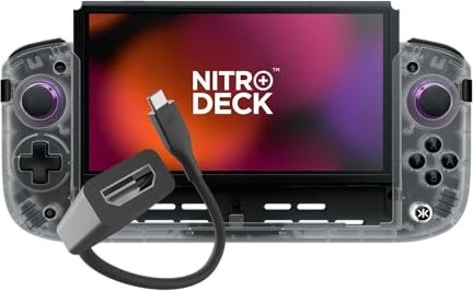 CRKD Nitro Deck+ Clear White HDMI Apapter Edition (Switch)