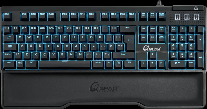 QPAD MK-75 Pro Gaming Keyboard, MX RGB BROWN, USB, DE