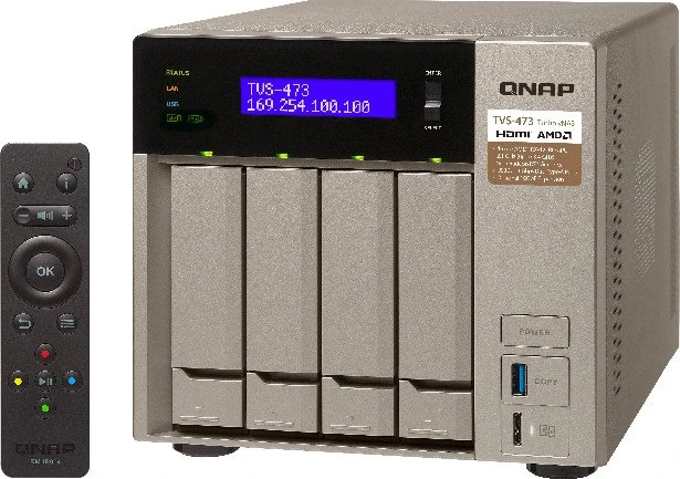 QNAP TVS-473-32G 12TB, 32GB RAM, 4x RJ-45 1000Base-T, 2x USB-A 3.1