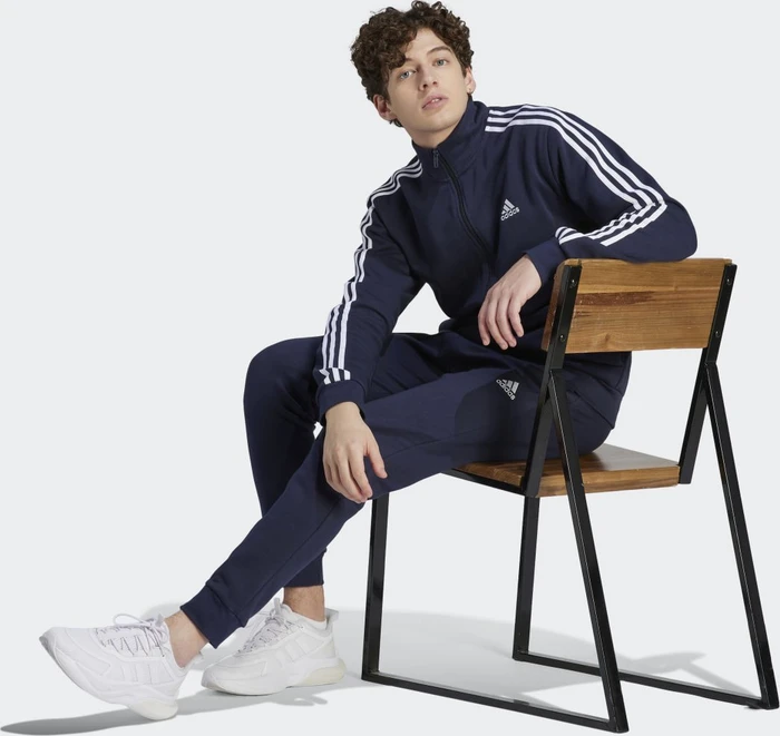 adidas Basic 3-Streifen Trainingsanzug legend ink (Herren)