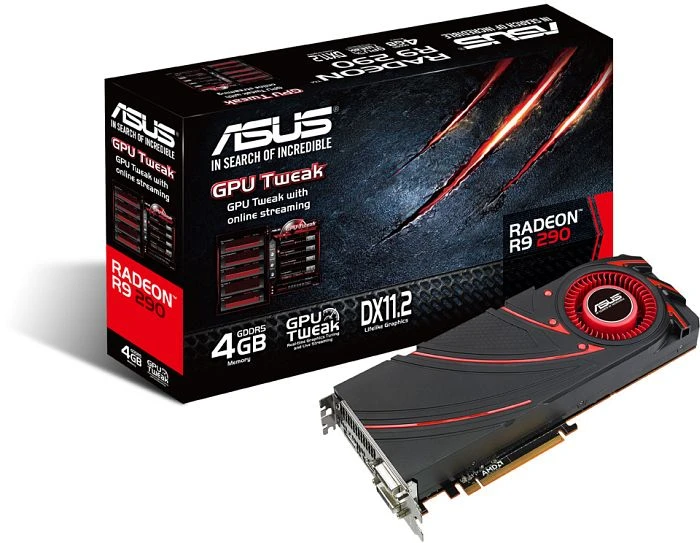 ASUS Radeon R9 290, Radeon R9 290, 4GB GDDR5, 2x DVI, HDMI, DP