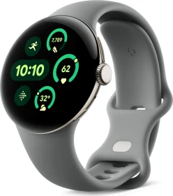 Google Pixel Watch 3 (Wi-Fi) 41mm Champagne Gold mit Sportarmband Hazel