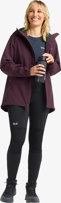 Jack Wolfskin Hike With Me Tights Hose lang schwarz (Damen)