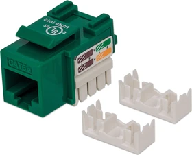 Intellinet Keystone Modul RJ-45 Buchse via Verlegekabel Cat5e, grün