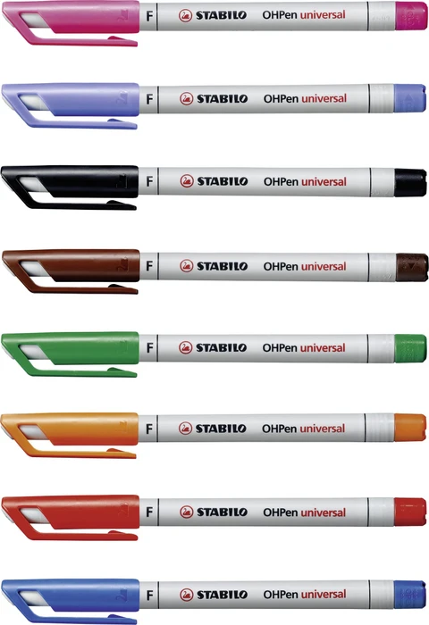 STABILO OHPen universal wasserlöslich F sortiert, 8er-Set