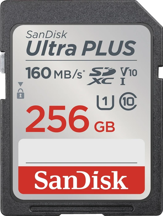 SanDisk Ultra PLUS R150 256GB, UHS-I U1, Class 10