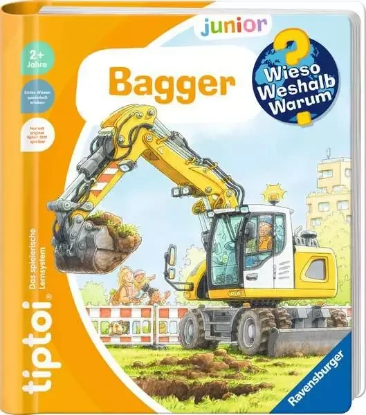 Ravensburger tiptoi Buch: Wieso? Weshalb? Warum? Junior - Bagger