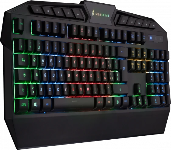 Verbatim SureFire KingPin RGB Gaming Keyboard, LEDs RGB, schwarz, USB, IT