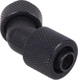 Aquatuning HF Schraubanschluss 45° G1/4" AG auf 11/8 drehbar, schwarz
