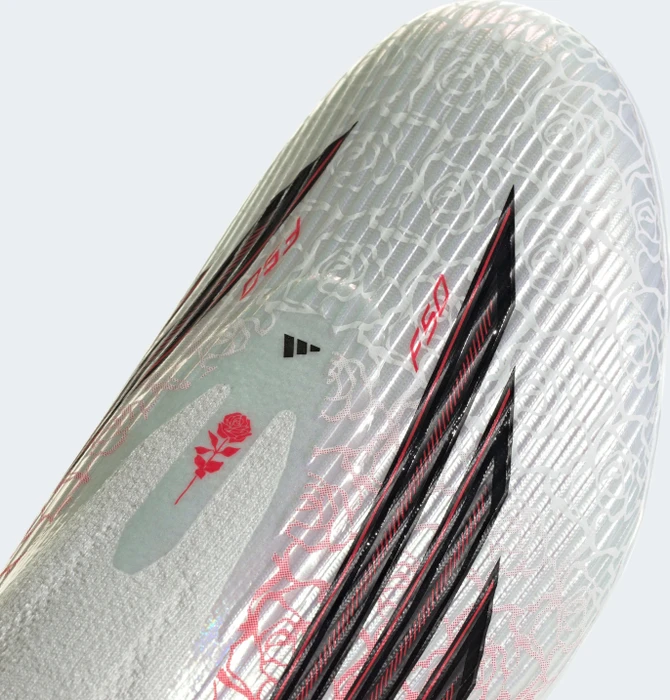 adidas F50 League Laceless FG/MG Lamine Yamal cloud white/core black/lucid red (Herren)