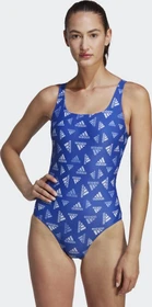 adidas Allover Print Sportswear Badeanzug semi lucid blue/white (Damen)