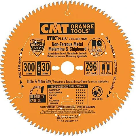 CMT Orange Tools ITK Plus Kreissägeblatt 96Z, 300x2x30mm, 1 Stück