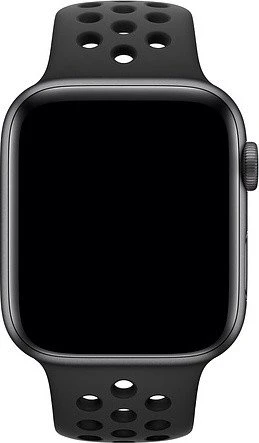 Apple Nike Sportarmband S/M und M/L für Apple Watch 44mm anthrazit/schwarz