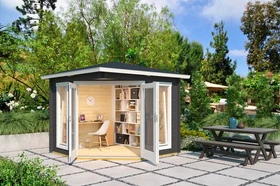 Lasita Maja Oban 40 Gartenhaus carbongrau