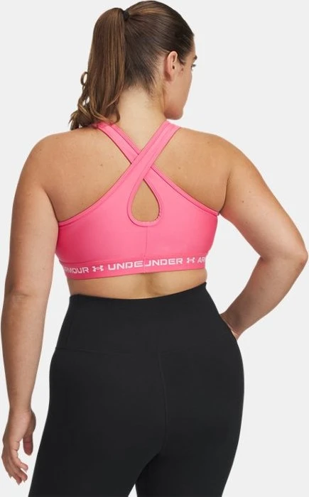 Under Armour Armour Mid Crossback Sport-BH super pink/white (Damen)