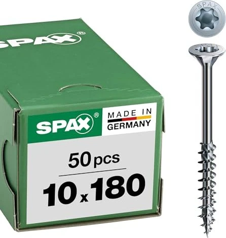 Spax WIROX A9J 4CUT T-STAR plus T50 Universalschraube, 10x180mm, 50 Stück