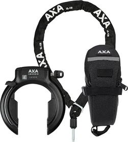 AXA Imenso Large + ULC 5.5-130 Einsteckkette Set inkl. Tasche Rahmenschloss, Schlüssel