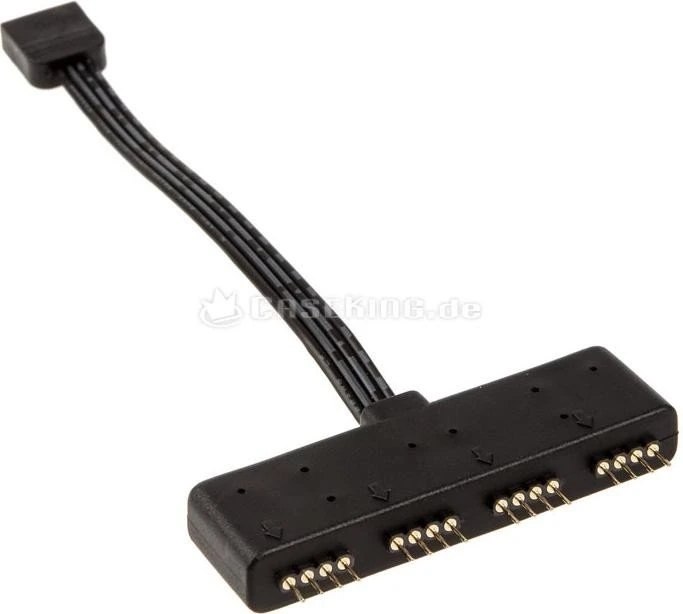 Akasa RGB LED Splitter, schwarz