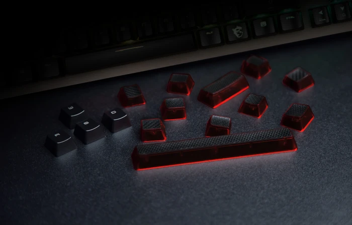 MSI Vigor GK80 Red, LEDs RGB, MX RGB RED, USB, DE